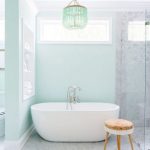 Salle de bains aux couleurs pastels 